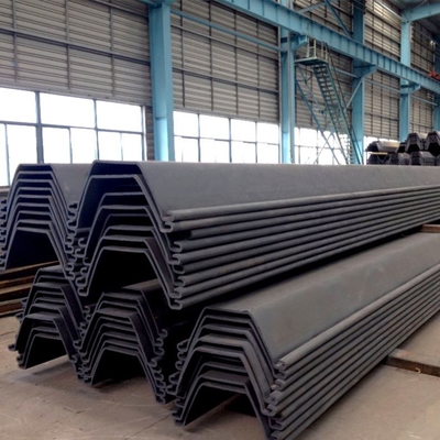 Tipo de aço estrutural pilhas laminadas a alta temperatura dos perfis de Q235 Q345 Q345b da chapa de aço Sy295 de U